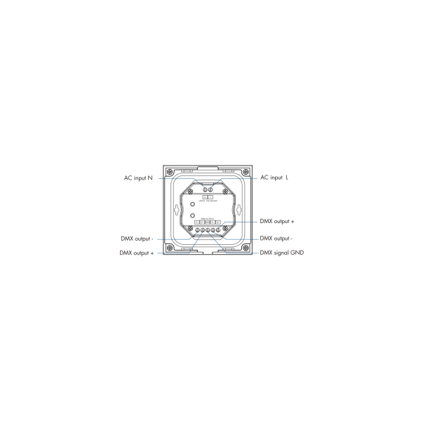 Dotlux 5276-1 4ZonenTouchpanel für einfarbige Empfänger DMX/Fusion-Technologie