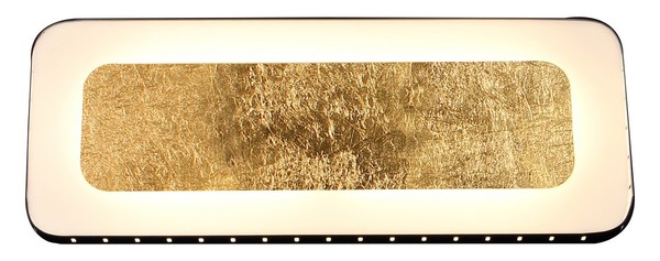 LUCE Design Solaris LED Wandleuchte Warmweiss dimmbar 12W 3-Stufendimmer Gold, schwarz