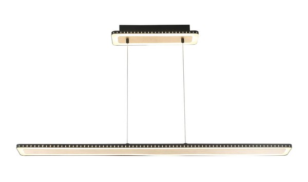 LUCE Design Solaris LED Pendelleuchte Warmweiss dimmbar 60W 3-Stufendimmer Gold, schwarz