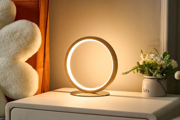 ECO-LIGHT Kashiba LED Tischleuchte Neutralweiss 9W 730Lm silber ⌀20cm