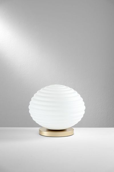 ECO-LIGHT Ripple Tischleuchte E27 gold ⌀32cm