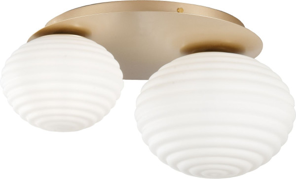 ECO-LIGHT Ripple Deckenleuchte 2-fach E27 gold