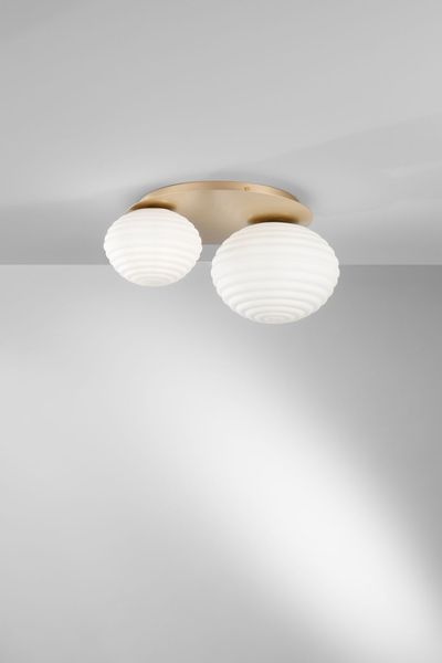 ECO-LIGHT Ripple Deckenleuchte 2-fach E27 gold