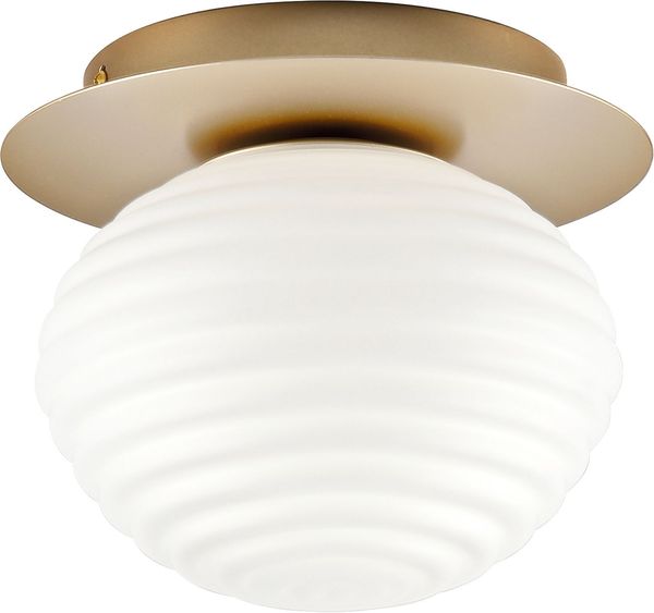 ECO-LIGHT Ripple Deckenleuchte E27 gold ⌀20cm