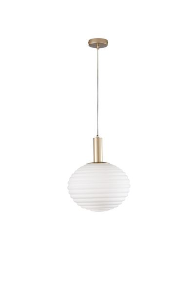 ECO-LIGHT Ripple Pendelleuchte E27 gold ⌀32cm