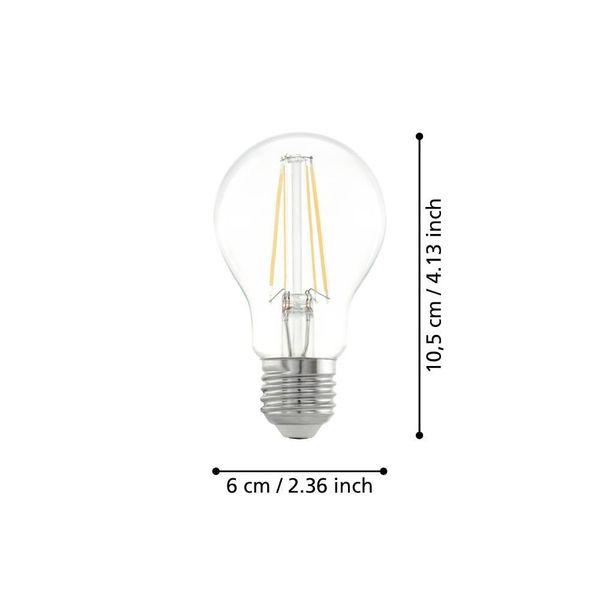 Eglo 110002 LED E27 Leuchtmittel 1x4W Ø60mm warmweiss