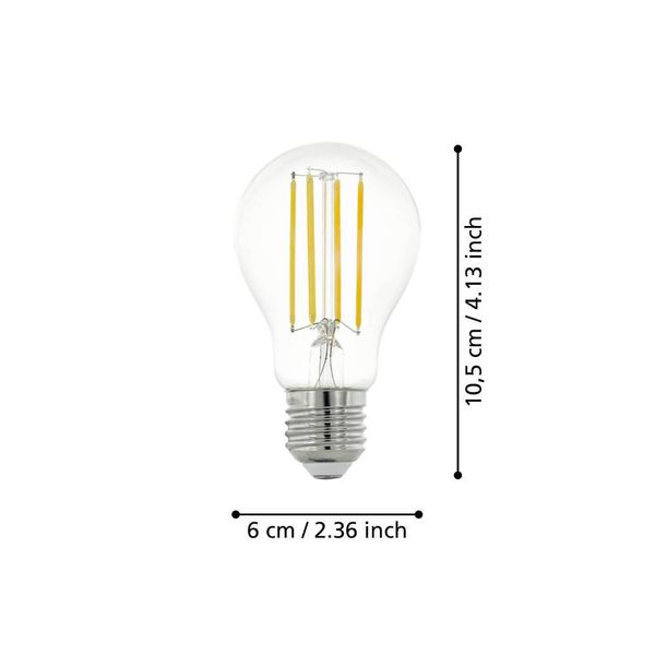 Eglo 110004 LED E27 Leuchtmittel 1x8W Ø60mm warmweiss