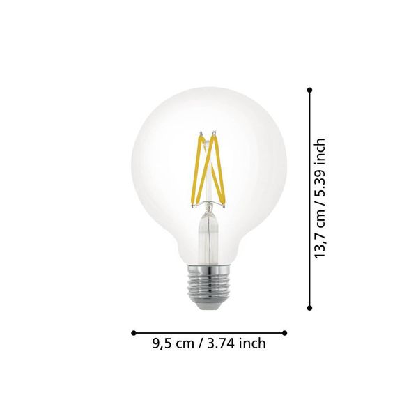 Eglo 110024 LED E27 Leuchtmittel 1x7,5W Ø95mm warmweiss dimmbar