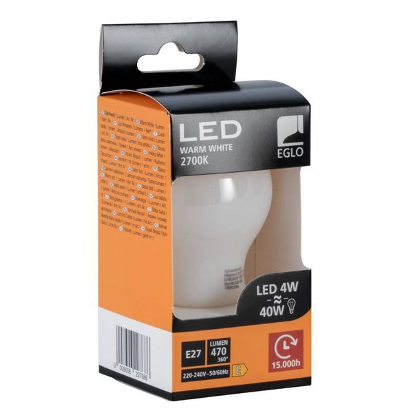 Eglo 110032 LED E27 Leuchtmittel 1x4W Ø60mm warmweiss