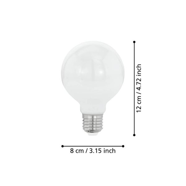 Eglo 110038 LED E27 Leuchtmittel 1x7W Ø80mm warmweiss