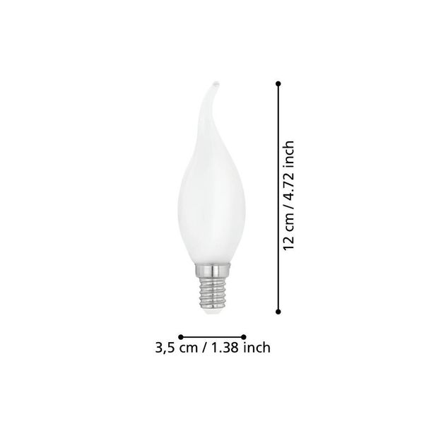 Eglo 110045 LED E14 Leuchtmittel 1x4W Ø35mm warmweiss