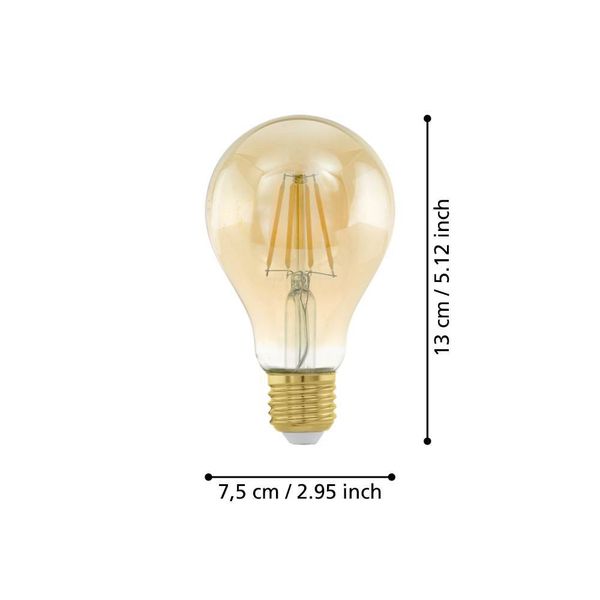 Eglo 110051 LED E27 Leuchtmittel 1x4W Ø75mm warmweiss