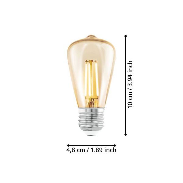 Eglo 110054 LED E27 Leuchtmittel 1x4W Ø48mm warmweiss