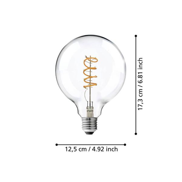 Eglo 110073 LED E27 Leuchtmittel 1x4,5W Ø125mm warmweiss