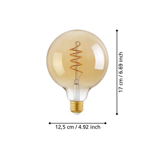 Eglo 110076 LED E27 Leuchtmittel 1x4W Ø125mm warmweiss