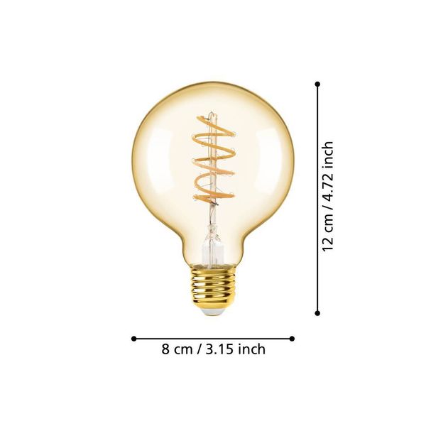 Eglo 110079 LED E27 Leuchtmittel 1x4W Ø80mm warmweiss dimmbar