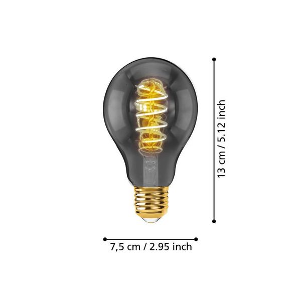 Eglo 110084 LED E27 Leuchtmittel 1x4W Ø75mm warmweiss dimmbar