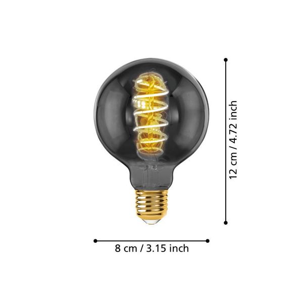 Eglo 110085 LED E27 Leuchtmittel 1x4W Ø80mm warmweiss dimmbar