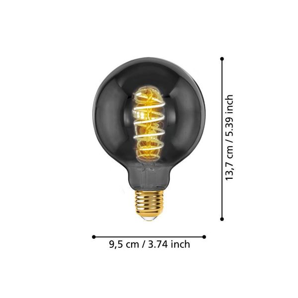 Eglo 110086 LED E27 Leuchtmittel 1x4W Ø95mm warmweiss dimmbar