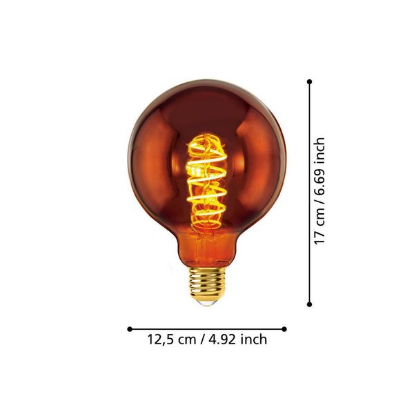 Eglo 110093 LED E27 Leuchtmittel 1x4W Ø125mm warmweiss dimmbar