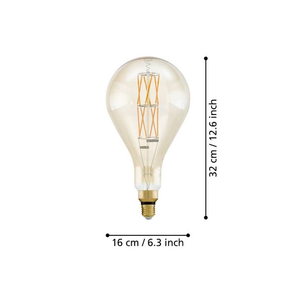 Eglo 110111 LED E27 Leuchtmittel 1x8W Ø160mm warmweiss dimmbar