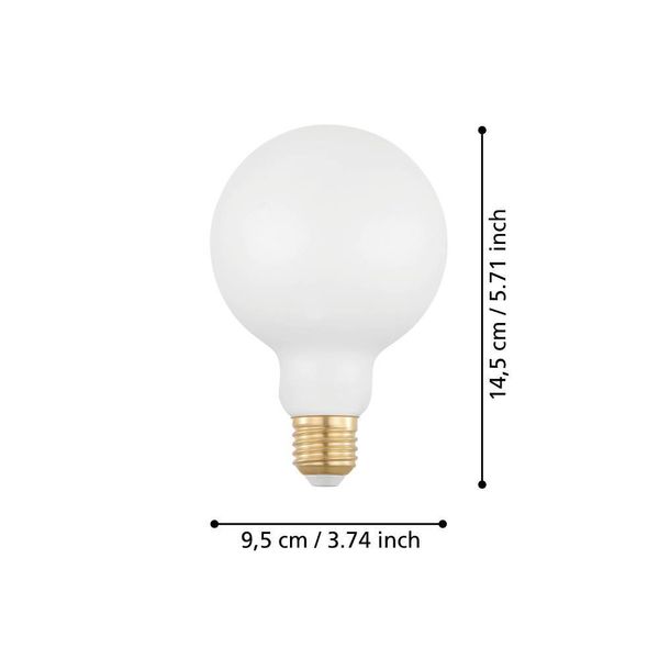 Eglo 110122 LED E27 Leuchtmittel 1x7,5W Ø95mm warmweiss dimmbar