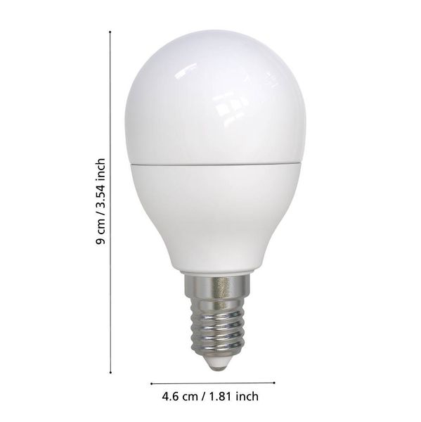 Eglo 110125 LED E14 Leuchtmittel 1x7,5W Ø46mm warmweiss dimmbar