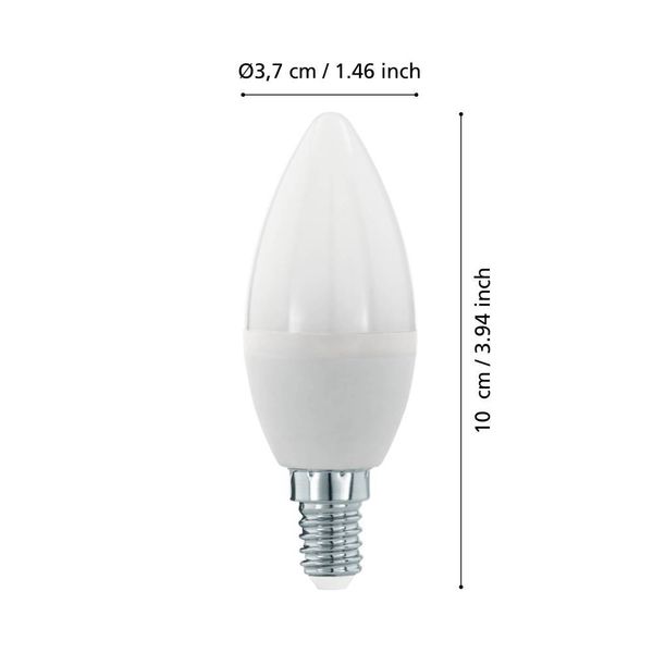 Eglo 110126 LED E14 Leuchtmittel 1x5,5W Ø37mm warmweiss dimmbar