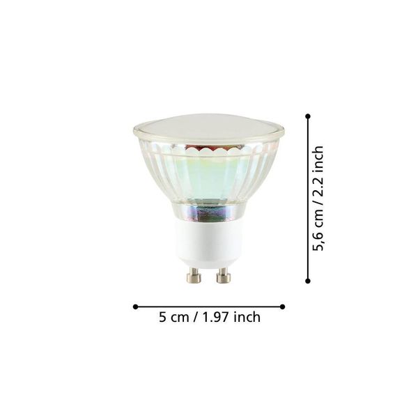 Eglo 110143 LED GU10 2-fach Leuchtmittel 2x2,9W Ø50mm warmweiss