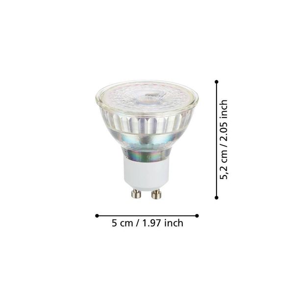 Eglo 110146 LED GU10 2-fach Leuchtmittel 2x2,1W Ø50mm warmweiss