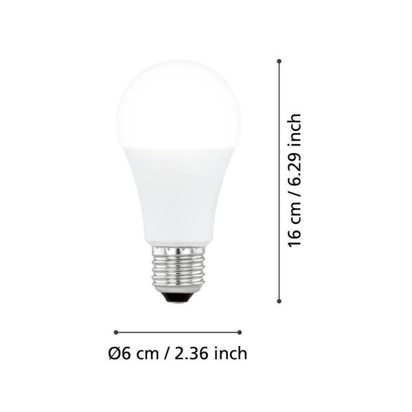 Eglo 110186 LED E27 Leuchtmittel 1x6,1W Ø60mm warmweiss