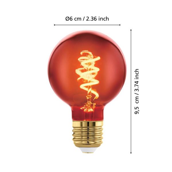 Eglo 110198 LED E27 Leuchtmittel 1x4W Ø60mm warmweiss dimmbar