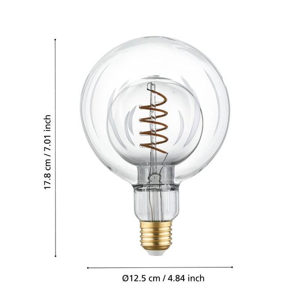 Eglo 110256 LED E27 Leuchtmittel 1x2W Ø125mm warmweiss dimmbar