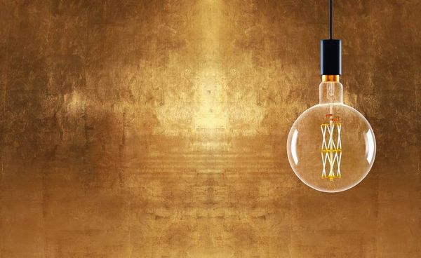 EGLO Vintage Spezial E27 LED große Globe Lampe G200 8W 2100K extra-warmweiss dimmbar