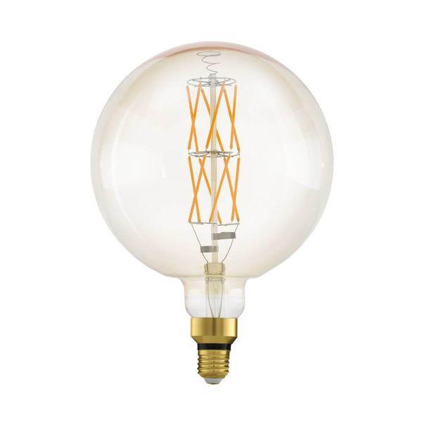 EGLO Vintage Spezial E27 LED große Globe Lampe G200 8W 2100K extra-warmweiss dimmbar