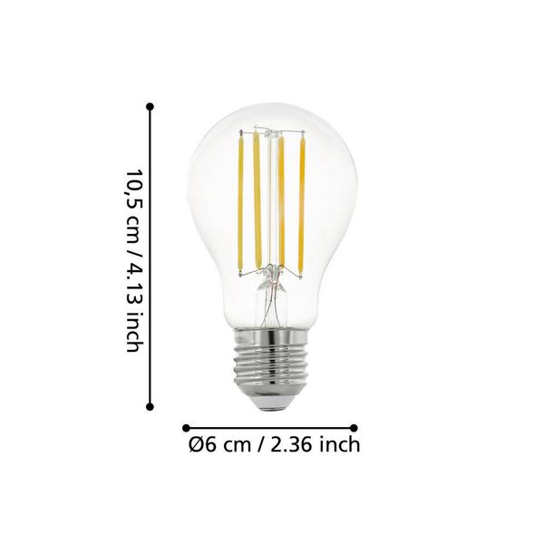 Eglo 12231 LED E27 Leuchtmittel 1x6W Ø60mm Fernbedienung neutralweiss dimmbar