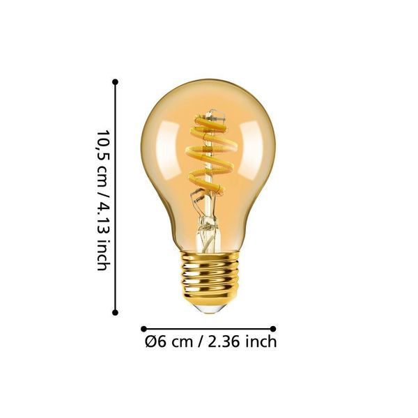 Eglo 12241 LED E27 Leuchtmittel 1x4,9W Ø60mm Fernbedienung CCT steuerbare Lichtfarbe dimmbar