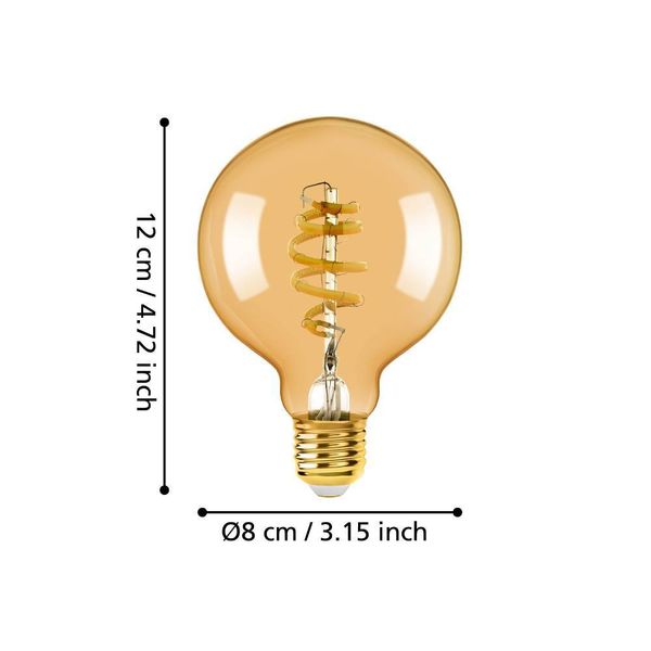 Eglo 12243 LED E27 Leuchtmittel 1x4,9W Ø80mm Fernbedienung CCT steuerbare Lichtfarbe dimmbar