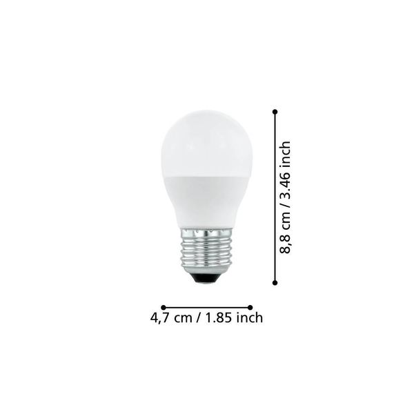 Eglo 12266 LED E27 Leuchtmittel 1x3,4W Ø45mm neutralweiss