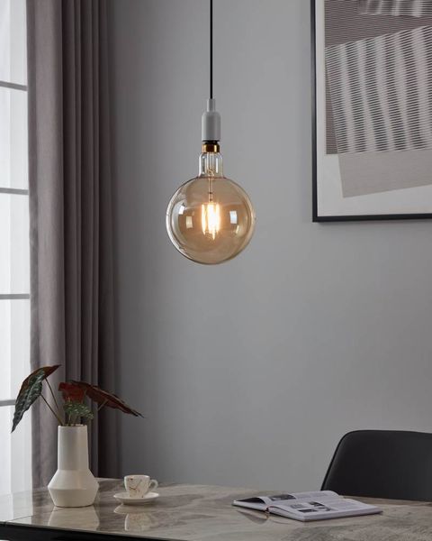EGLO Vintage Spezial E27 LED große Globe Lampe G200 4W 2200K extra-warmweiss dimmbar