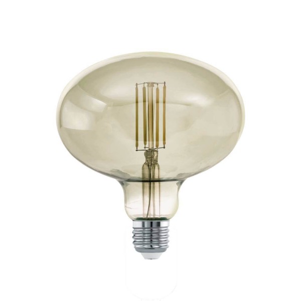 EGLO Vintage Spezial E27 LED Lampe R140 4W 3000K warmweiss Rauchglas dimmbar