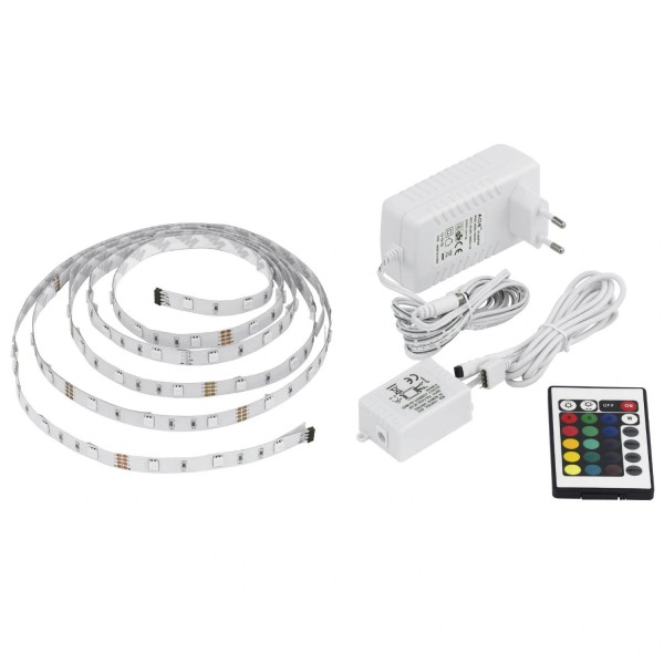 Eglo 3m LED Streifen Set RGB 13,5W dimmbar + Fernbedienung 13532