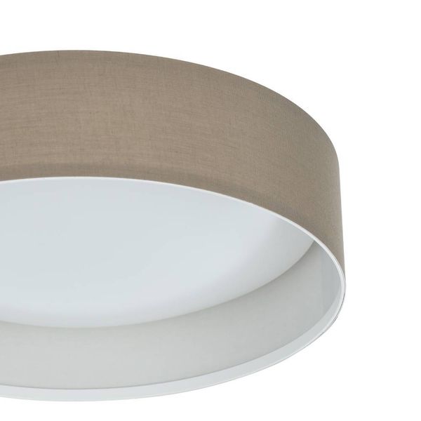 Eglo 31589 PASTERI LED 3-fach Deckenleuchte 3x3,6W Ø320mm Weiss Taupe warmweiss