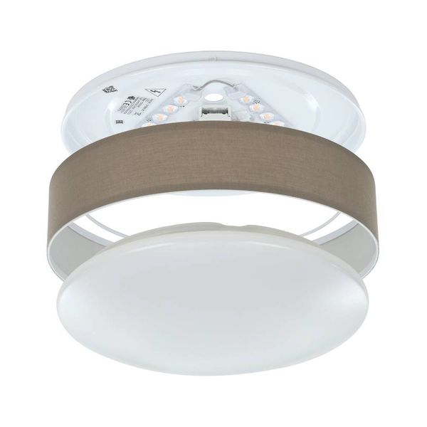 Eglo 31589 PASTERI LED 3-fach Deckenleuchte 3x3,6W Ø320mm Weiss Taupe warmweiss