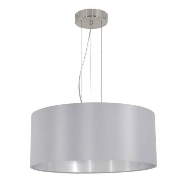 Eglo Pendelleuchte Maserlo Ø53cm 3xE27 grau silber 31606