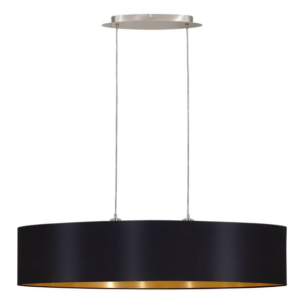 Eglo 31616 MASERLO E27 2-fach Hängeleuchte 1000x250mm Schwarz Gold