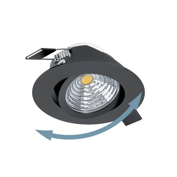 Eglo 33997 SALICETO LED Spotleuchte 6W Ø88mm Schwarz neutralweiss dimmbar