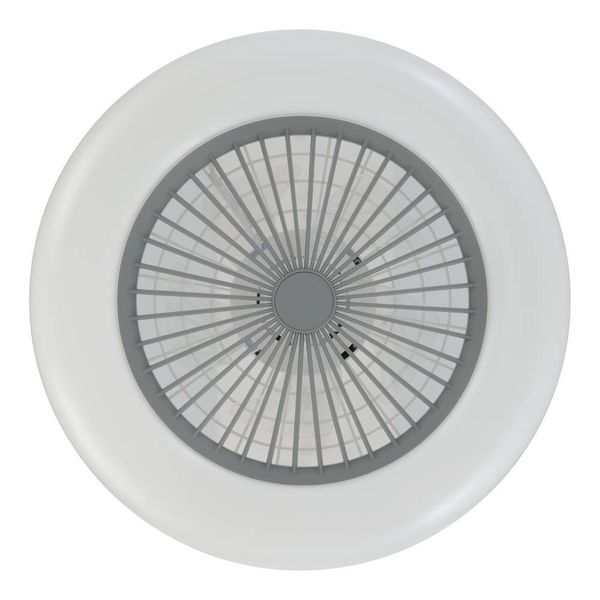 Eglo 35144 SAYULITA-L LED 3-fach Ventilator 3x12,6W Ø550mm Weiss Grau Milky steuerbare Lichtfarbe dimmbar