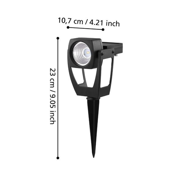 Eglo 48719 Z_SOLAR LED Gartenleuchte 1x0,1W 75x110mm Schwarz