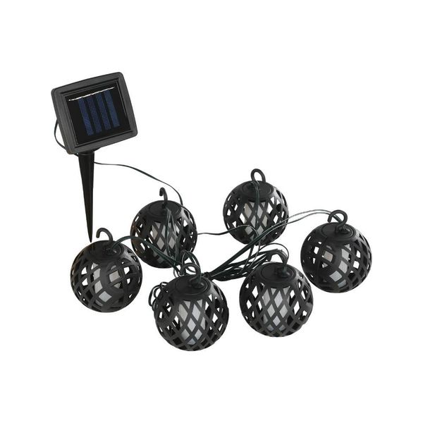 Eglo 48829 Z_SOLAR LED 6-fach Gartenleuchte 6x0,84W Ø40mm Schwarz Transparent